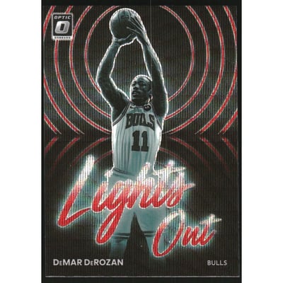 2022-23 Donruss Optic Lights Out Red Wave #15 DeMar DeRozan
