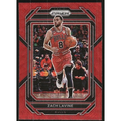 2022-23 Panini Prizm Prizms Ruby Wave #92 Zach LaVine