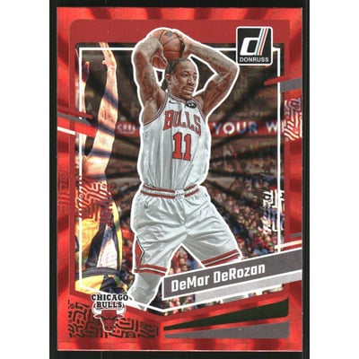 2023-24 Donruss Holo Red Laser #199 DeMar DeRozan