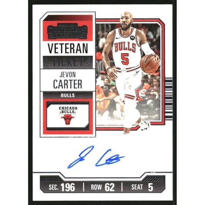 2023-24 Panini Contenders Retail Veteran Autographs #5 Jevon Carter