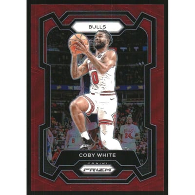 2023-24 Panini Prizm Prizms Red #239 Coby White