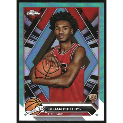 2023-24 Topps Chrome Aqua Refractors #39 Julian Phillips
