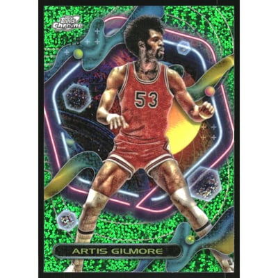 2023-24 Topps Cosmic Chrome Green Space Dust Refractors #155 Artis Gilmore