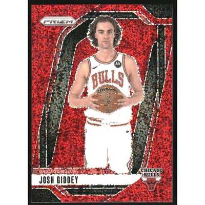 2024-25 Panini Prizm Prizms Red Sparkle #112 Josh Giddey