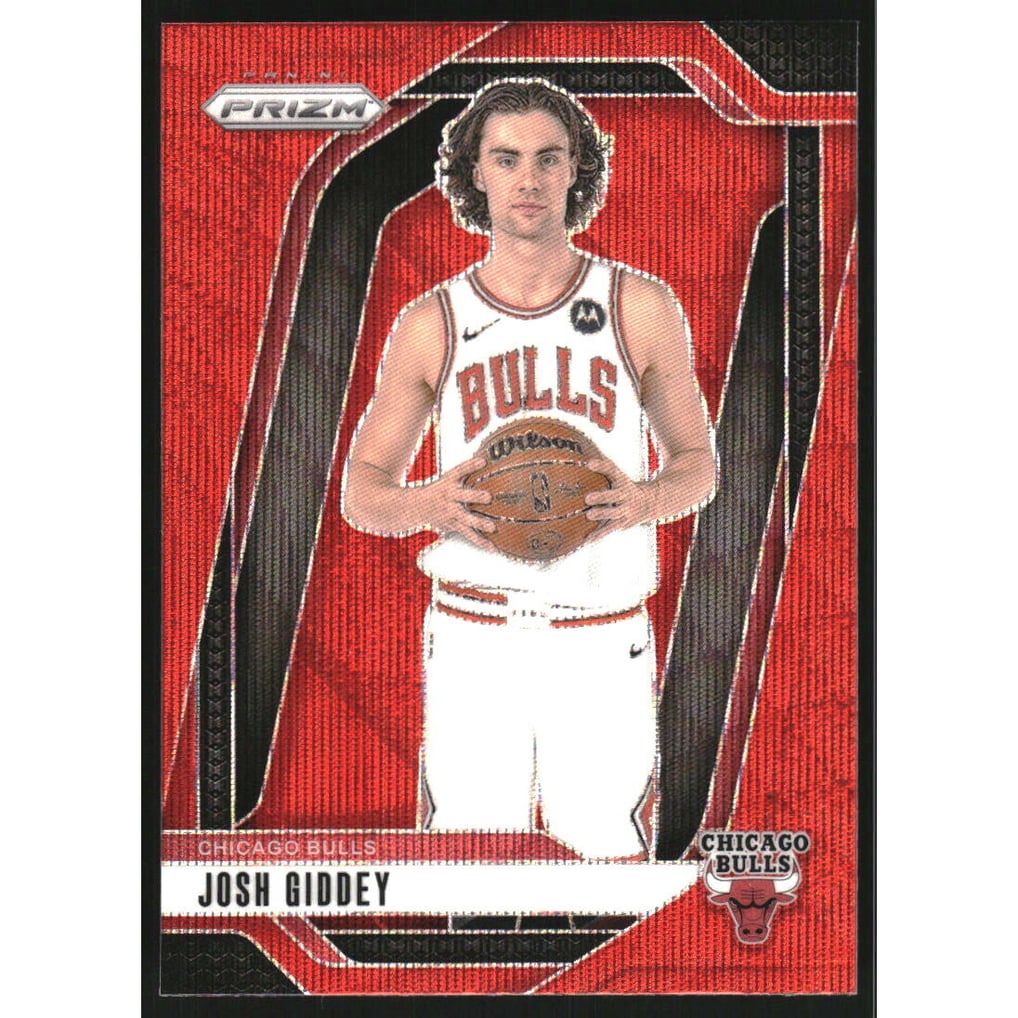 2024-25 Panini Prizm Prizms Ruby Wave #112 Josh Giddey
