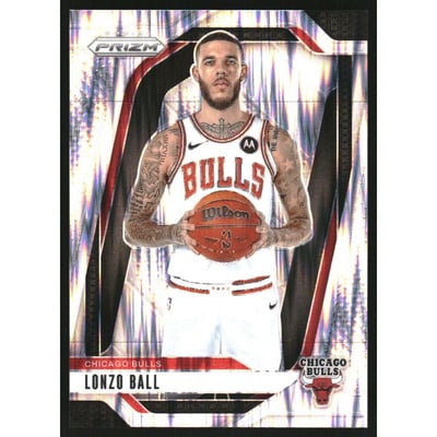 2024-25 Panini Prizm Prizms Skewed #75 Lonzo Ball
