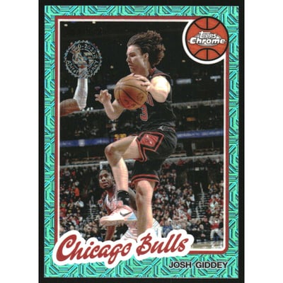 2025-26 Topps '80-81 Topps Chrome Aqua Mojo Refractors #TCCB Josh Giddey