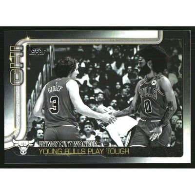 2025-26 Topps Blackout #277 Windy City Wonder/Josh Giddey/Coby White