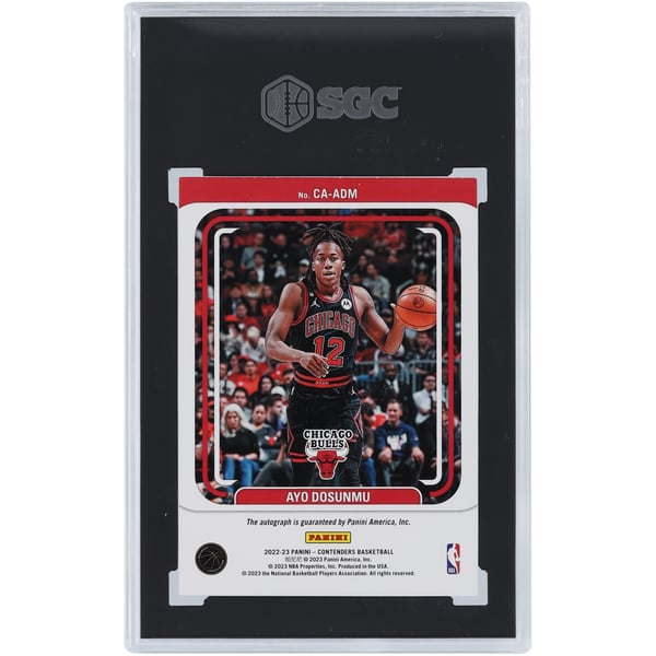 Ayo Dosunmu Chicago Bulls Autographed 2022-23 Panini Contenders 