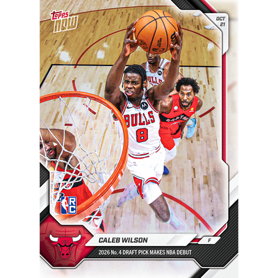 Caleb Wilson - 2026-27 NBA Topps NOW® - Card 9 - LOOK FOR AUTOS
