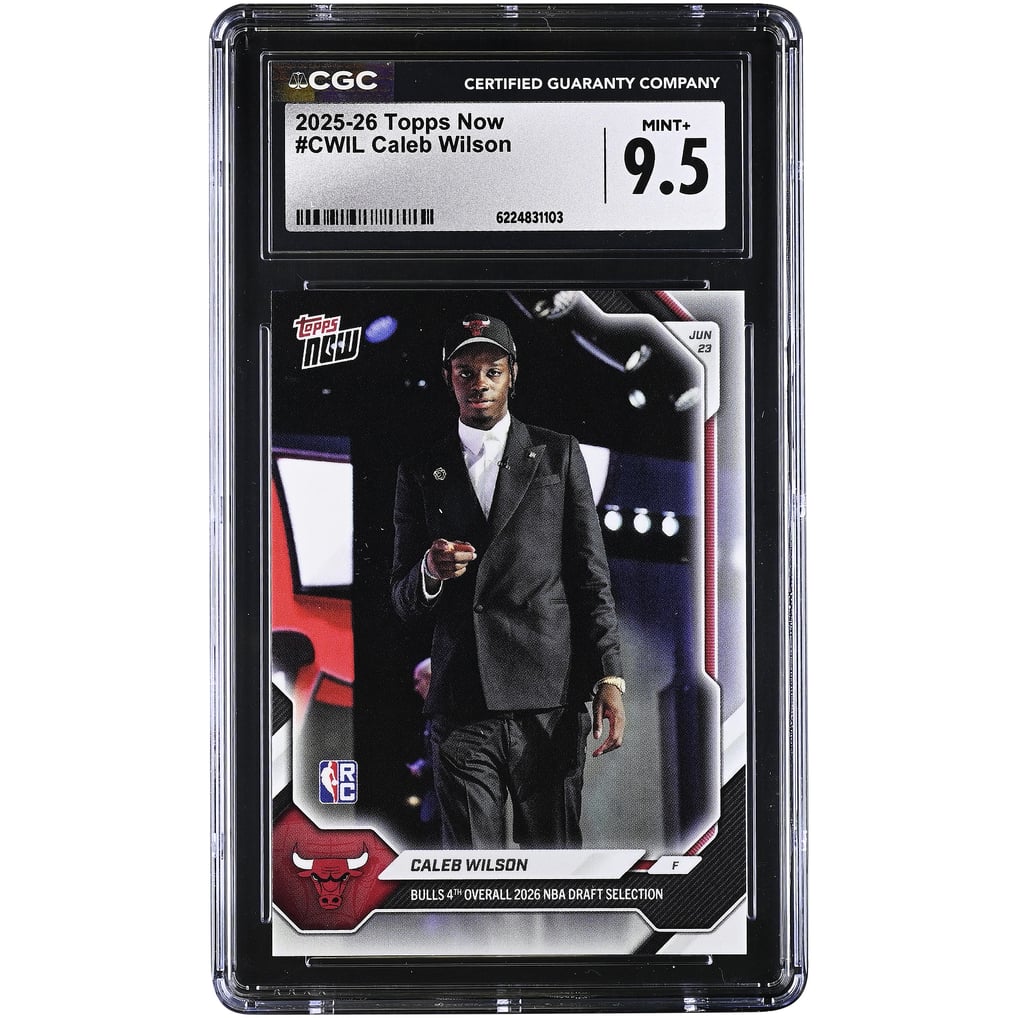 Caleb Wilson Chicago Bulls 2025-26 Topps Now Bulls 4th Overall 2026 NBA ...