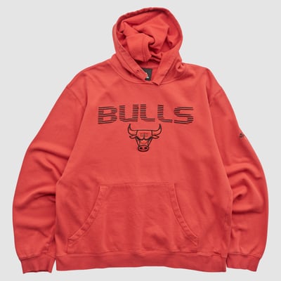 Chicago Bulls Adidas 2010s Hooded Pullover Sweatshirt - Red - S by Fanatics Real Vintage