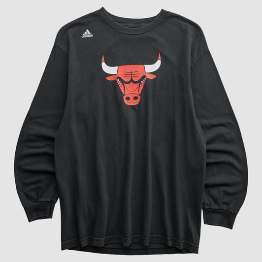 Chicago Bulls Adidas 2010s Long Sleeve T-shirt - Black - M by Fanatics Real Vintage