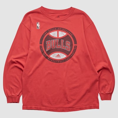 Chicago Bulls Adidas 2010s Long Sleeve T-shirt - Red - L by Fanatics Real Vintage