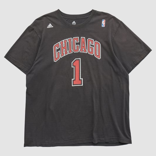 Chicago Bulls Adidas 2010s T-shirt - Black - 2XL by Fanatics Real Vintage
