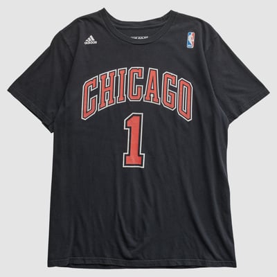 Chicago Bulls Adidas 2010s T-shirt - Black - M by Fanatics Real Vintage
