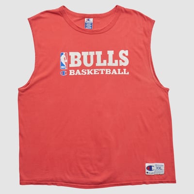 Chicago Bulls Champion 90s Tank - Red - 3XL by Fanatics Real Vintage
