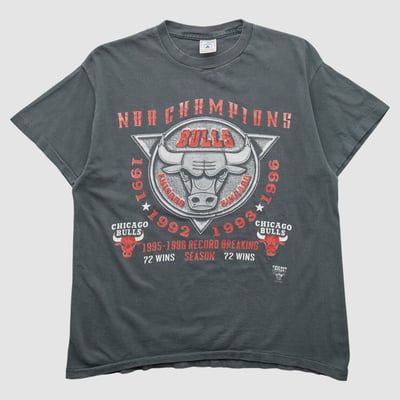 Chicago Bulls Delta 1996 T-shirt - Charcoal - M by Fanatics Real Vintage