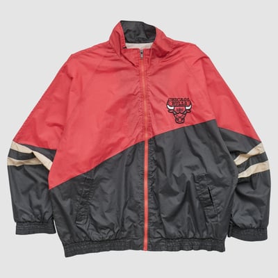 Chicago Bulls Fans Gear 90s Full Zip Jacket - Red - L by Fanatics Real Vintage