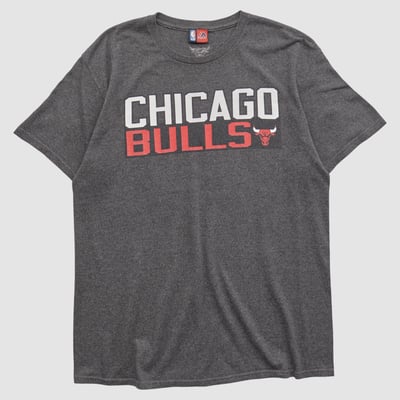 Chicago Bulls Majestic 2000s T-shirt - Dark Heather Gray - M by Fanatics Real Vintage