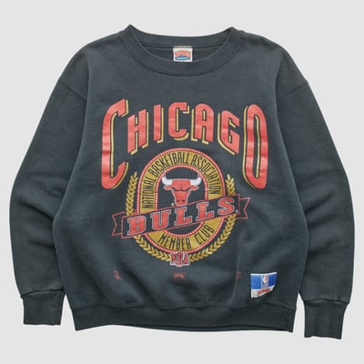 Chicago Bulls Nutmeg Mills 90s Pullover Sweatshirt - Black - XS by Fanatics Real Vintage