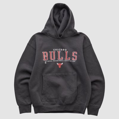 Chicago Bulls Pro Player 90s Hooded Pullover Sweatshirt - Black - XS by Fanatics Real Vintage