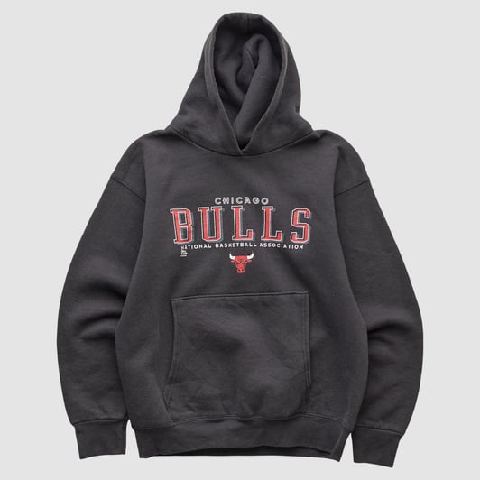 Chicago Bulls Pro Player 90s Hooded Pullover Sweatshirt - Black - XS by Fanatics Real Vintage