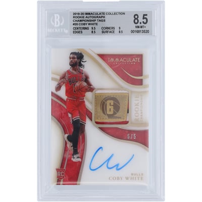 Coby White Chicago Bulls Autographed 2019-20 Panini National 