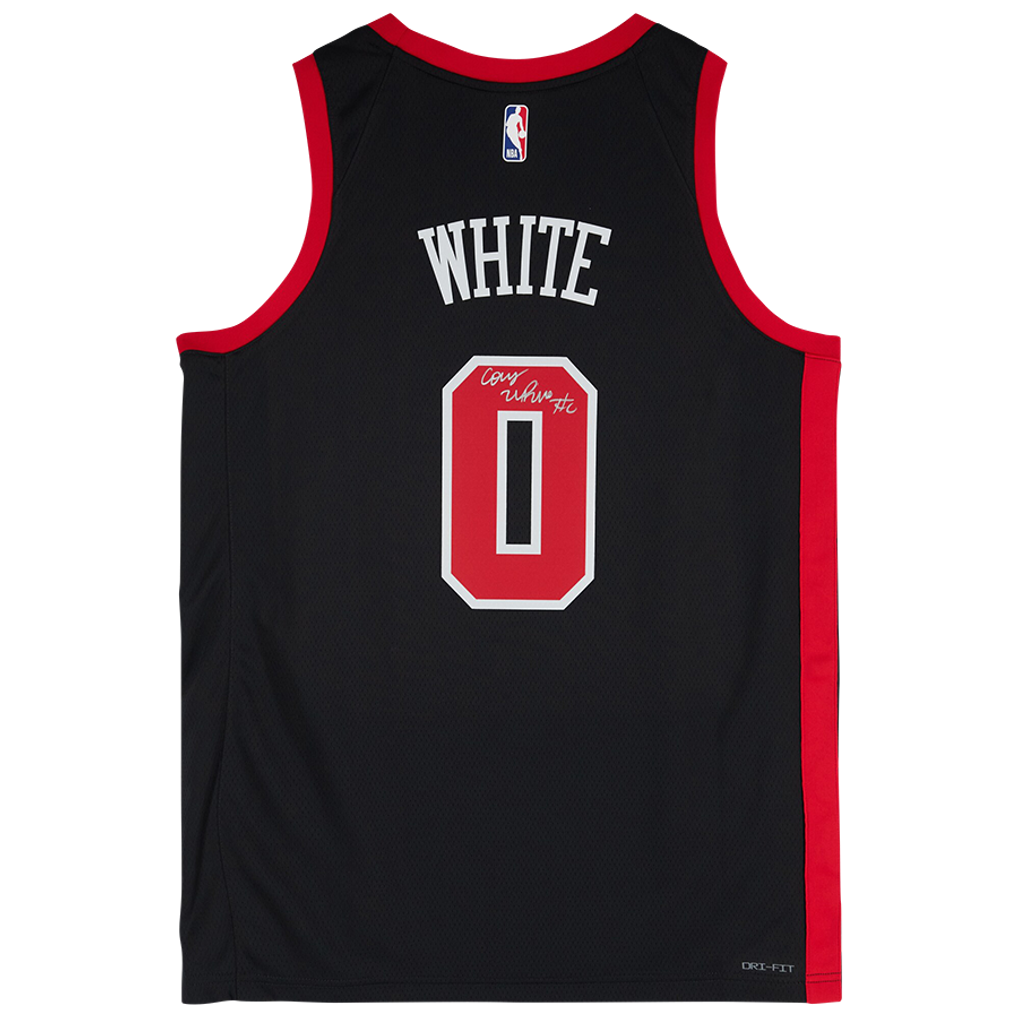 Coby White Chicago Bulls Autographed Fanatics Authentic Black Nike 