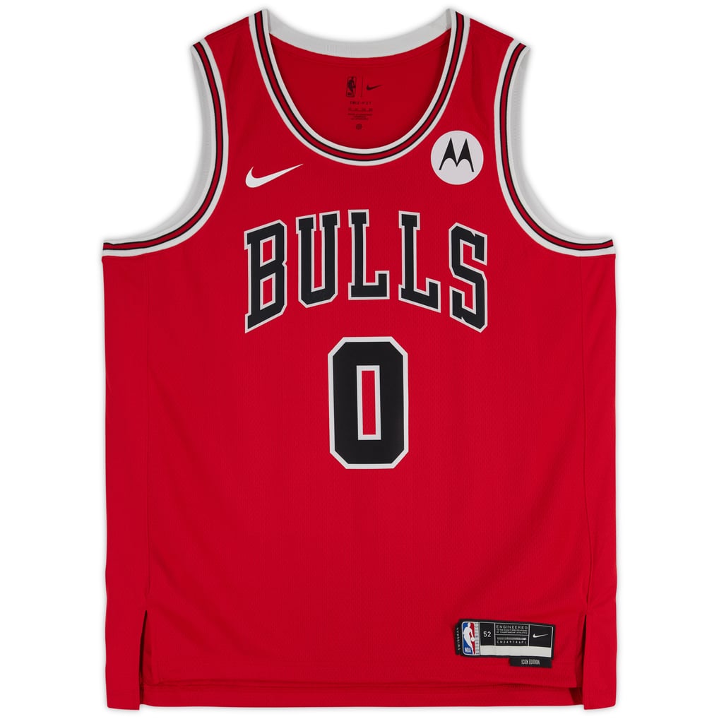 Coby White Chicago Bulls Autographed Fanatics Authentic Red Nike 