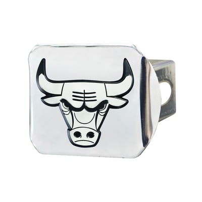 Chicago Bulls Logo Brands Chrome on Chrome Hitch Cover