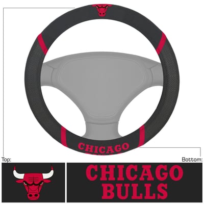 Chicago Bulls Logo Brands Steering Wheel Cover