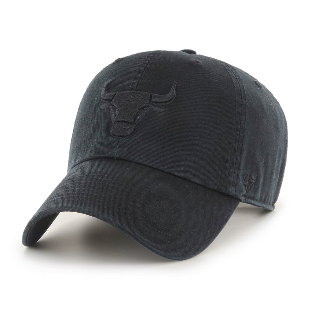  Chicago Bulls '47 Black on Black Clean Up Adjustable Hat