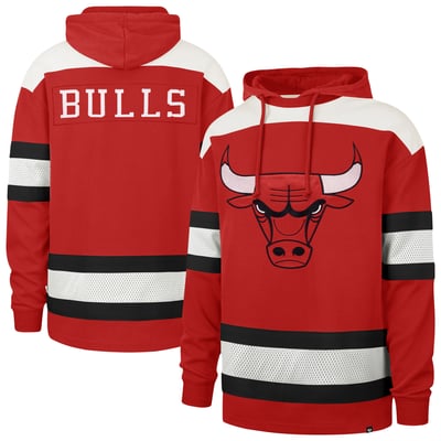  Chicago Bulls '47 Men's Score Win Home Fleece Hoodie - Red