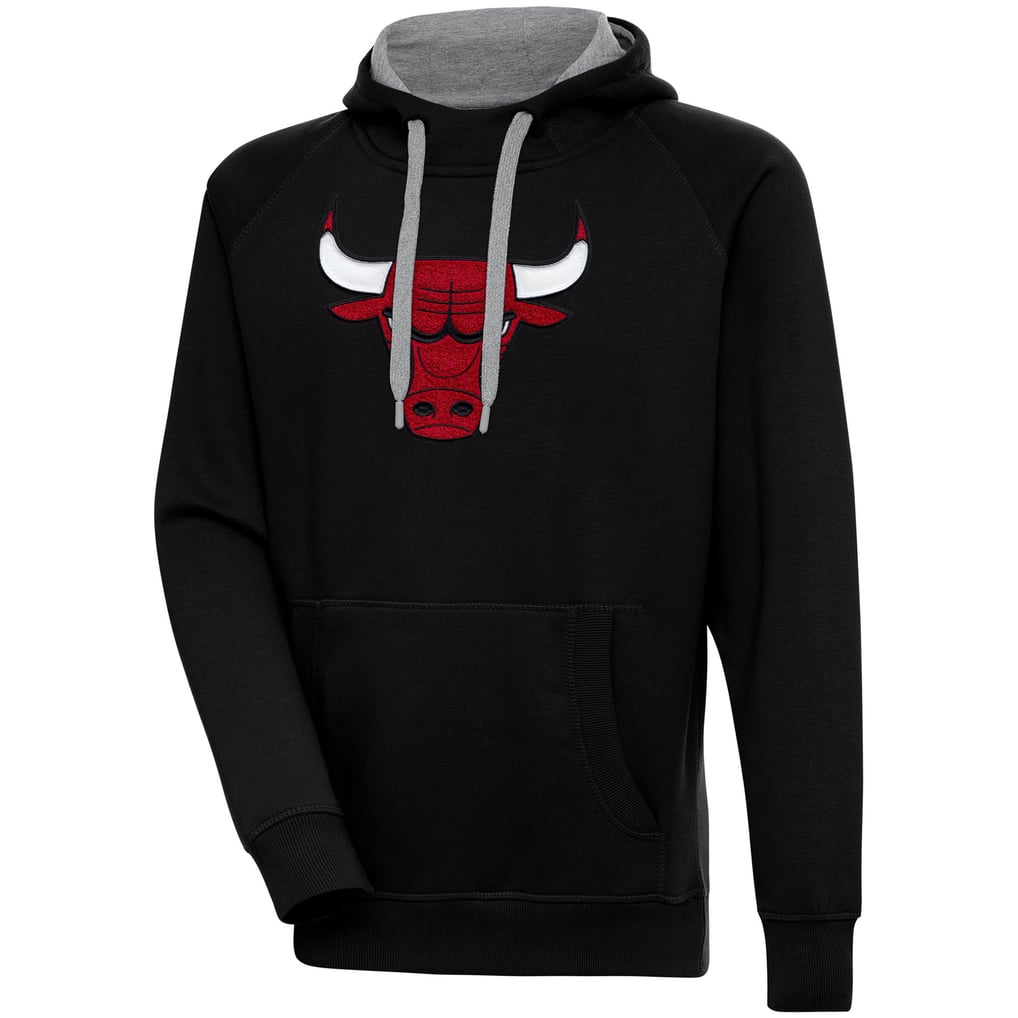  Chicago Bulls Antigua Victory Pullover Hoodie - Black