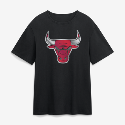 Chicago Bulls  Forged Mascot T-Shirt - Black
