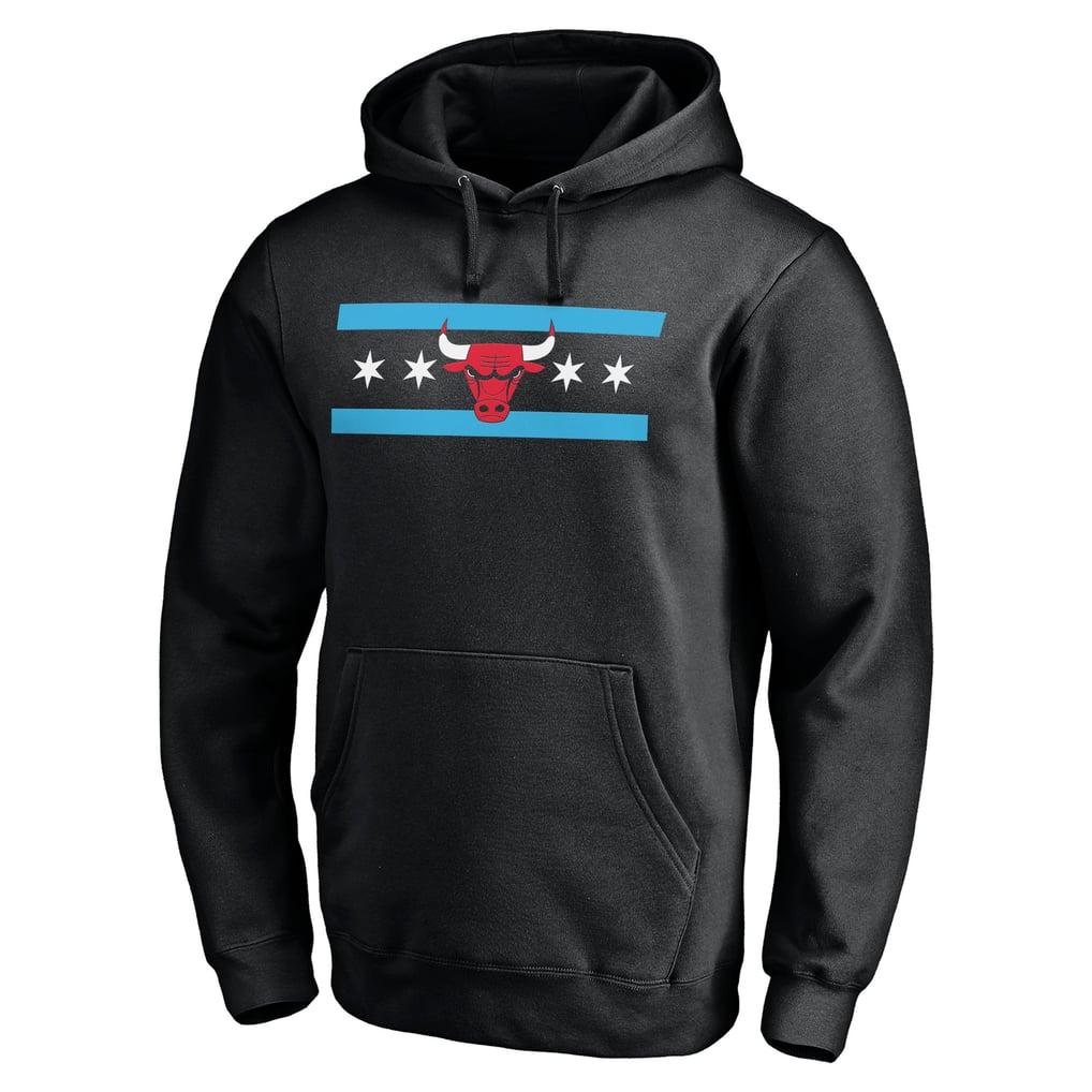 Chicago Bulls Hometown Collection Post Up Pullover Hoodie - Black