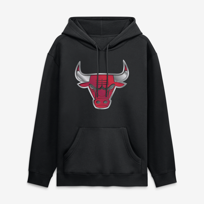 Chicago Bulls  Metallic Mascot Hoodie - Black