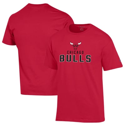 Chicago Bulls Champion Jersey Cotton T-Shirt - Red