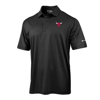 Chicago Bulls Columbia Highland Drift Omni-Wick Polo - Black