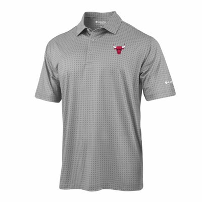 Chicago Bulls Columbia Highland Drift Omni-Wick Polo - Gray
