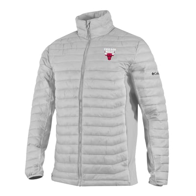 Chicago Bulls Columbia Powder Pass Hybrid Full-Zip Jacket - Gray