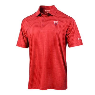 Chicago Bulls Columbia Highland Drift Omni-Wick Polo - Red