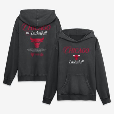  Chicago Bulls Fanatics Balanced Attack Washed Hoodie - Black