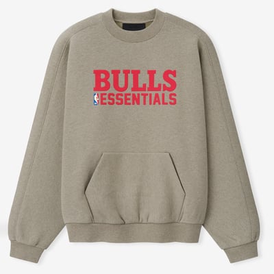 Chicago Bulls Fear of God 90s Relaxed Sweatshirt - Heather Gray