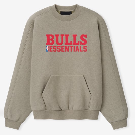 Chicago Bulls Fear of God 90s Relaxed Sweatshirt - Heather Gray