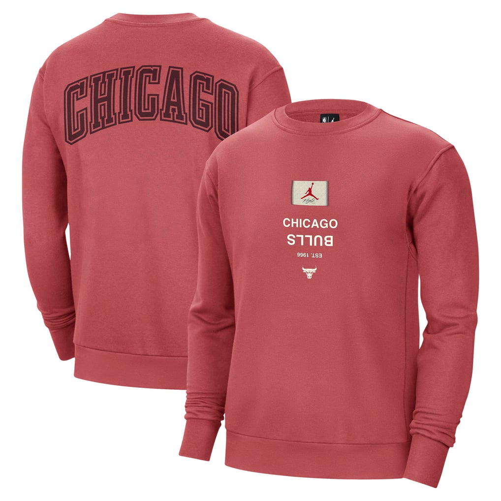 Chicago Bulls Jordan Brand Courtside Statement Edition Heavyweight Pullover Sweatshirt - Red