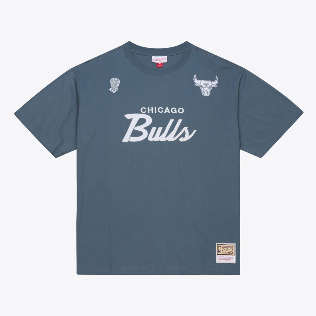  Chicago Bulls Mitchell & Ness Thunderstorm T-Shirt - Blue