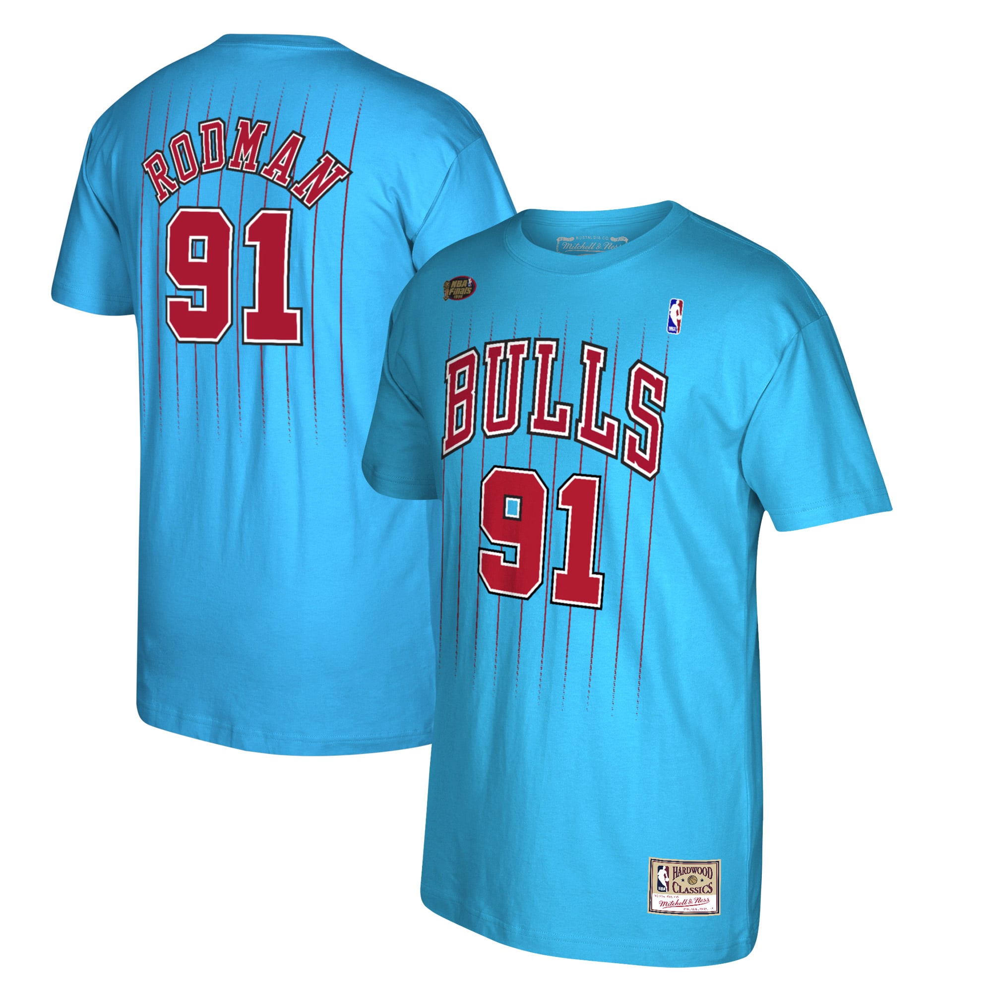 Men's Chicago Bulls Dennis Rodman Mitchell & Ness Blue Reload 2.0