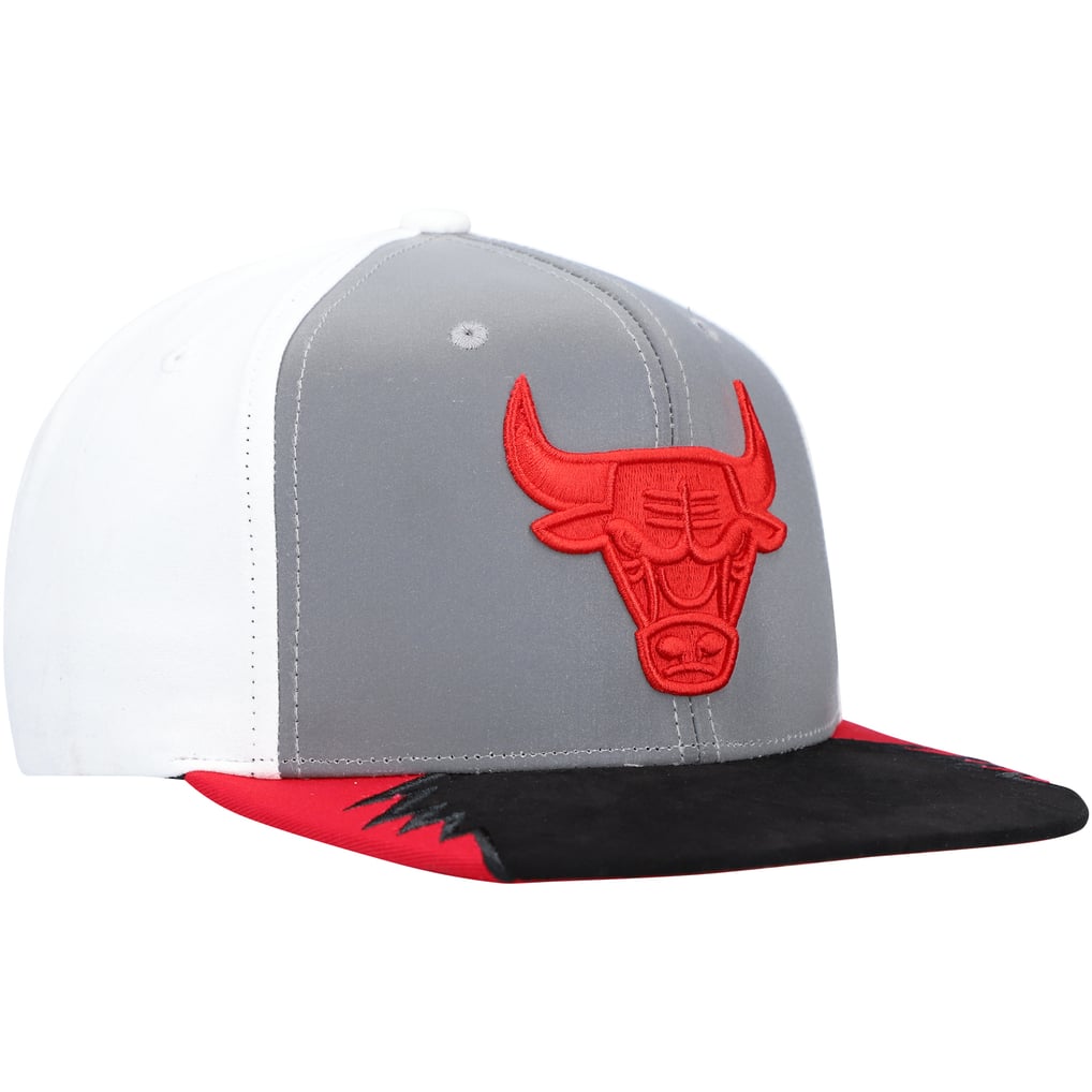 Chicago Bulls Mitchell & Ness Day 5 Snapback Hat - Gray/White